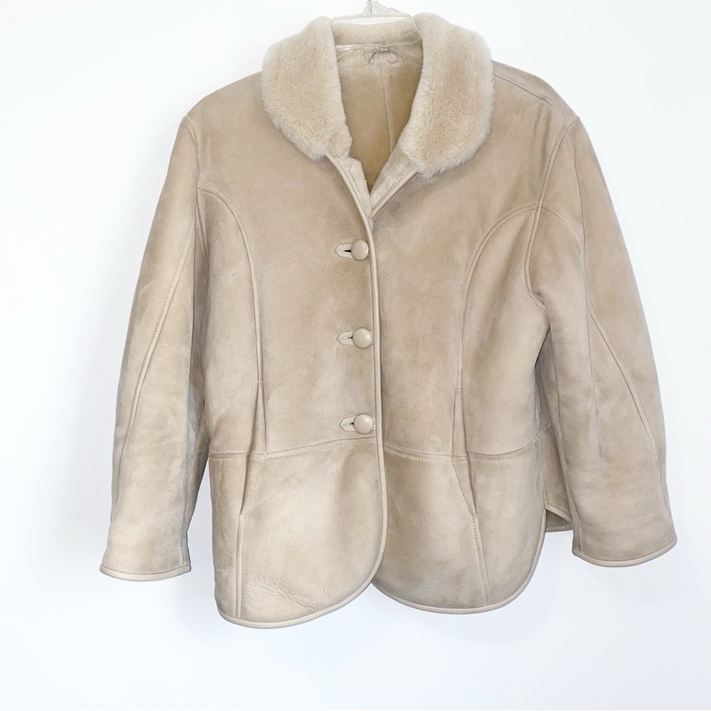 Down Under International Genuine Sheepskin Double Face Suede Coat